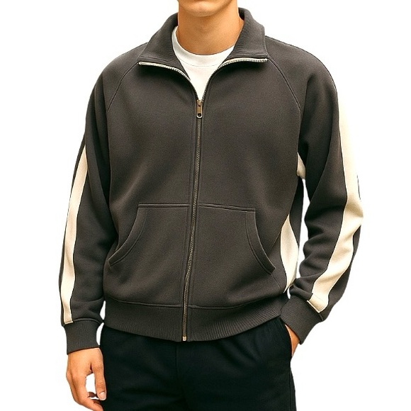 J. America Vintage Fleece Lined Track jacket Y2K Retro L - Picture 1 of 6